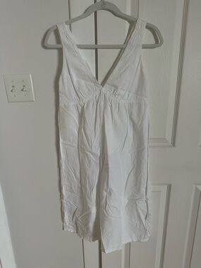 Vince White V-Neck Sleeveless Sundress